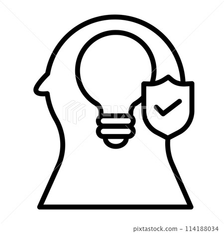 Protected intellectual property icon Protected intellectual property icon 114188034