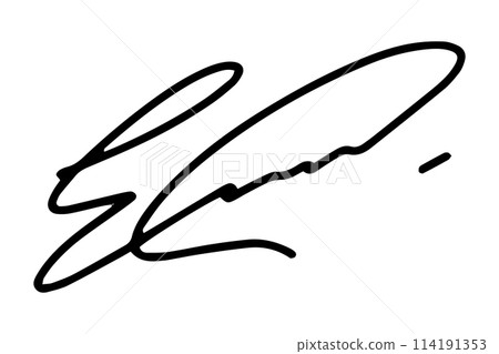 Fake hand drawn autographs . Handwritten signature scribble for business certificate or letter. Vector isolated illustration Fake hand drawn autographs . Handwritten signature scribble for business certificate or letter. Vector isolated illustration 114191353