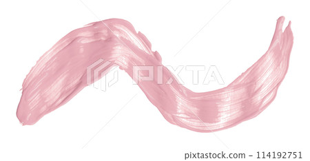 Pink paintbrush isolated on white background. Watercolor Pink paintbrush isolated on white background. Watercolor 114192751