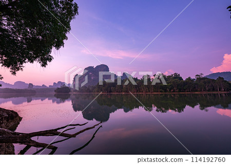 Beautiful Landscape with the image of lake Nong Thale Krabi. 114192760