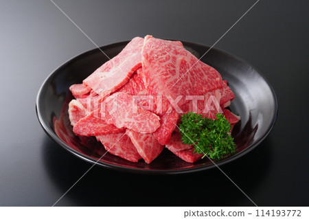 Japanese Black Beef Cuttings for Yakiniku Japanese Black Beef Cuttings for Yakiniku 114193772