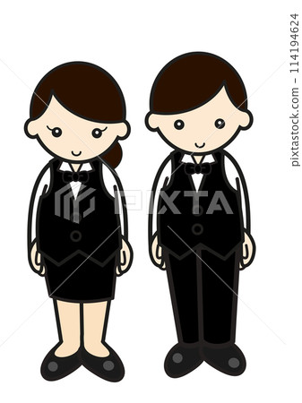 Waiter and waitress 114194624