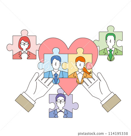 Image illustration of a marriage counselor Image illustration of a marriage counselor 114195338