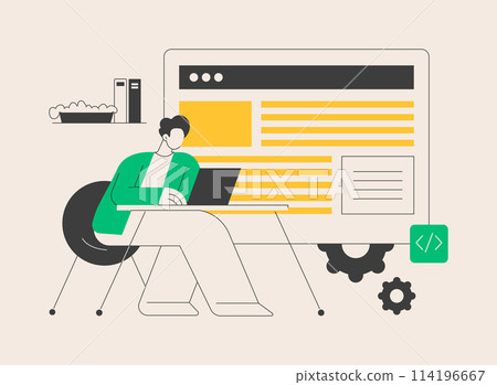 Single page application abstract concept vector illustration. Single page application abstract concept vector illustration. 114196667