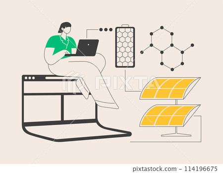 Graphene technologies abstract concept vector illustration. 114196675