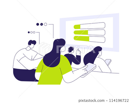 Student Response System abstract concept vector illustration. 114196722
