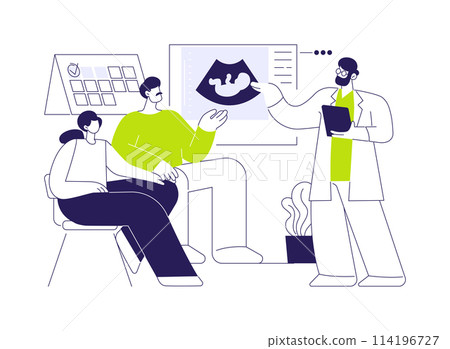 Fertility testing and counseling abstract concept vector illustration. Fertility testing and counseling abstract concept vector illustration. 114196727