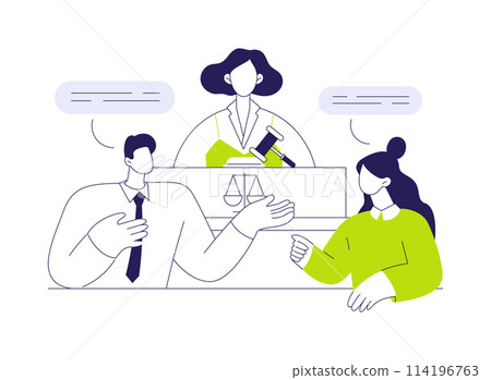 Prosecution of cases in courts abstract concept vector illustration. Prosecution of cases in courts abstract concept vector illustration. 114196763
