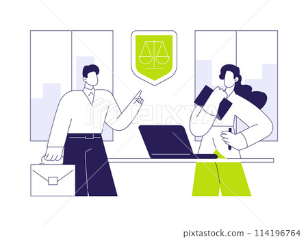 Legal advice abstract concept vector illustration. Legal advice abstract concept vector illustration. 114196764