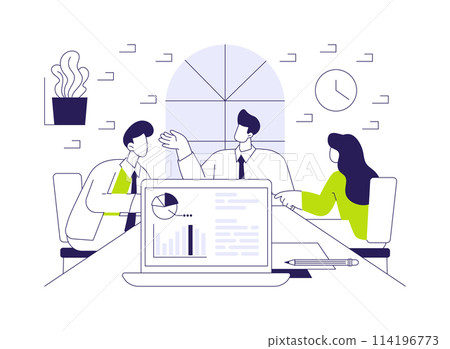 Stakeholders abstract concept vector illustration. 114196773