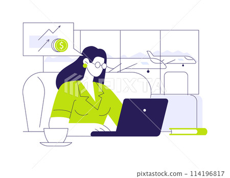 Day office service abstract concept vector illustration. Day office service abstract concept vector illustration. 114196817