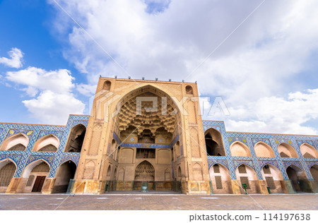 The exquisite art of Jammeh Mosque (Masjed-e Jame), in Isfahan. Iran. The exquisite art of Jammeh Mosque (Masjed-e Jame), in Isfahan. Iran. 114197638