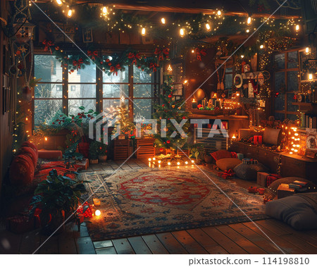 Christmas Eve in a cozy anime household Christmas Eve in a cozy anime household 114198810