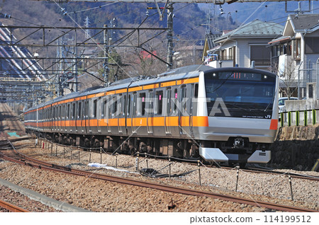 中央幹線四方上野原JR東E233系列0系列H45形成（豐田） 114199512