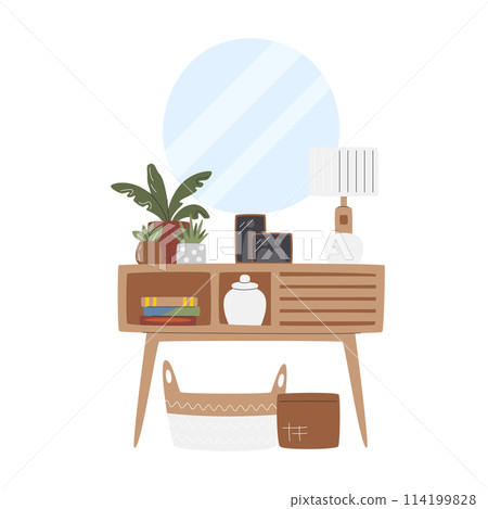 Home entrance interior concept design isolated 114199828
