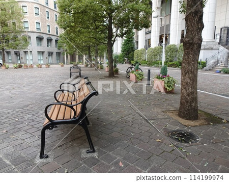 Benches in the city Benches in the city 114199974