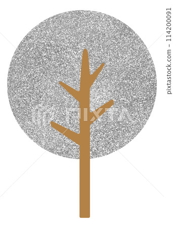 Illustration material tree plant silver 114200091
