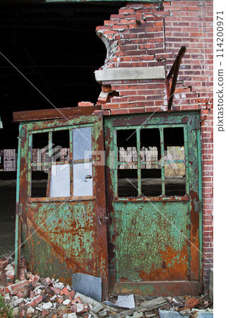 Abandoned Industrial Doorway in Warsaw, Indiana - A Study of Urban Decay 114200971