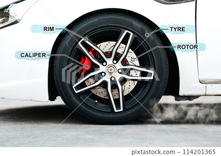 Alloy wheel and brake component of car Alloy wheel and brake component of car 114201365