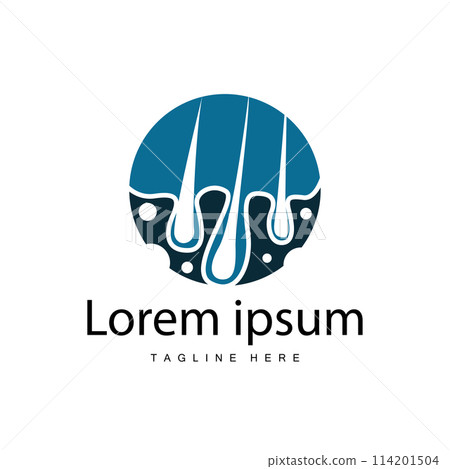 Hair care logo design simple hair skin care silhouette illustration vector template Hair care logo design simple hair skin care silhouette illustration vector template 114201504