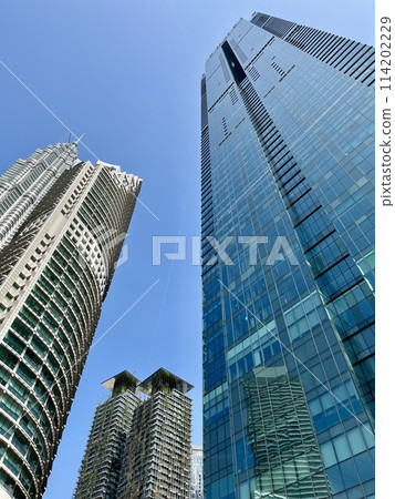 看摩天大樓的辦公室鎮的風景 114202229