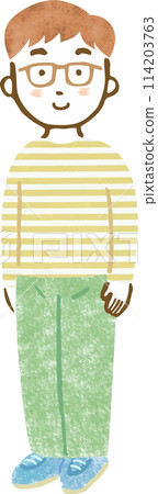 20 到 30 多歲男性的全身手繪插畫 20 到 30 多歲男性的全身手繪插畫 114203763