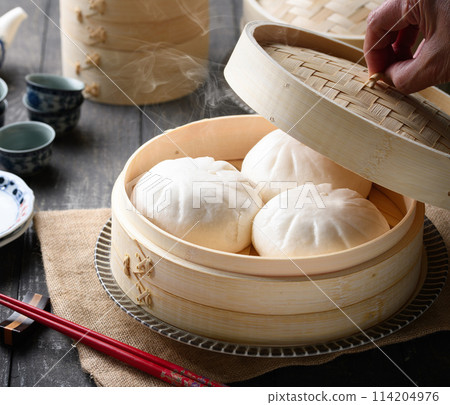 Nikuman(海鮮肉包) 用海鮮製成的肉包。 Nikuman(海鮮肉包) 用海鮮製成的肉包。 114204976