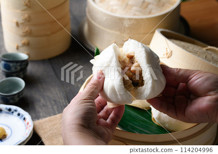 Nikuman（海鮮肉包） 用海鮮製成的肉包。 114204996