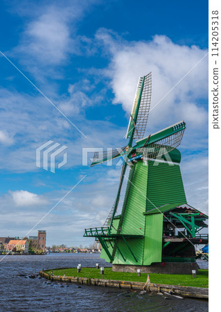 Dutch windmill village Zaanse Schans Dutch windmill village Zaanse Schans 114205318