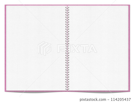 雙頁素描本，白色陰影環和桃色封面 114205437