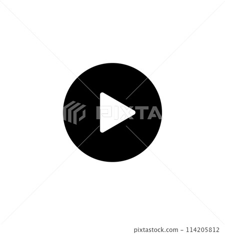 black pause button 114205812