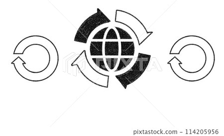 循環經濟（循環經濟體系）的時尚插畫 114205956