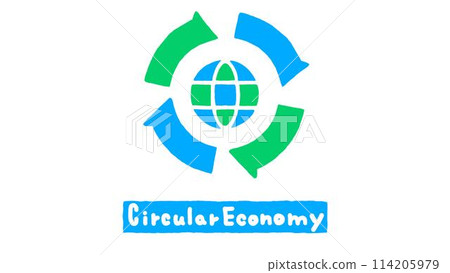 Stylish illustrations of the circular economy Stylish illustrations of the circular economy 114205979