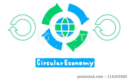 Stylish illustrations of the circular economy Stylish illustrations of the circular economy 114205980