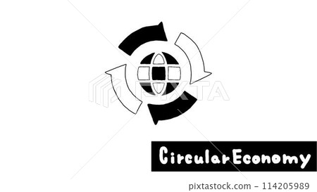 Stylish illustrations of the circular economy Stylish illustrations of the circular economy 114205989