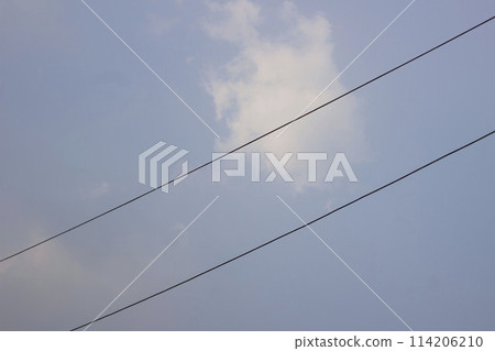 A scenic view of blue sky with clouds A scenic view of blue sky with clouds 114206210