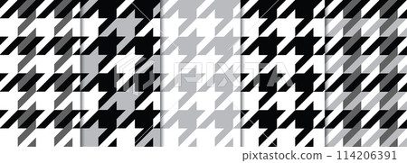5 gray and black houndstooth seamless textures set 5 gray and black houndstooth seamless textures set 114206391