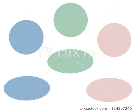 彩色圓圈(圓形、橢圓形) 彩色圓圈(圓形、橢圓形) 114207240