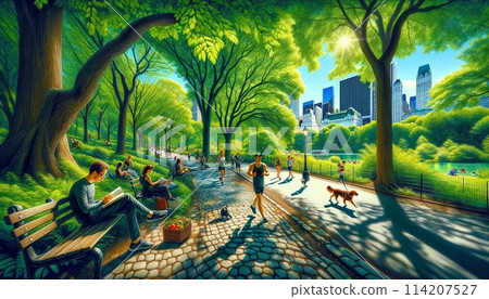 紐約 中央公園 奔跑 114207527