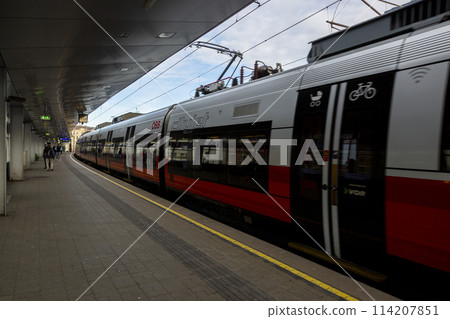Handelskai Railway Station in Vienna 114207851
