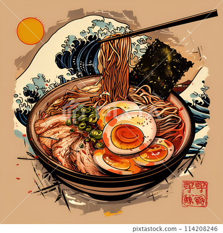 Japanese ramen AI generated image Japanese ramen AI generated image 114208246