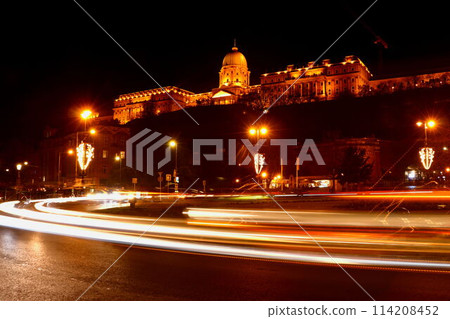 car running in night city 114208452