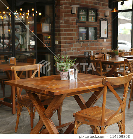 咖啡館戶外AI生成圖像 114209808