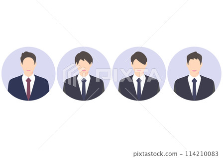 微笑前切商務人士/經理,多圖示風格 微笑前切商務人士/經理,多圖示風格 114210083