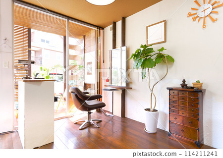 Stylish hair salon interior image 114211241