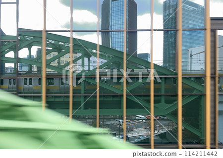 秋葉原風景，總武線翔平橋[東京文京區千代田區] 114211442
