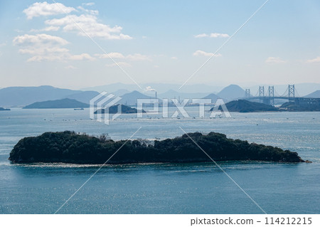 從鷲山眺望瀨戶內海（岡山縣倉敷市） 114212215