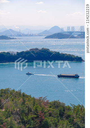 View of the Seto Inland Sea from Mt. Washuu (Kurashiki, Okayama Prefecture) 114212219