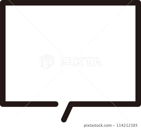 Easy to use simple speech bubble 114212385