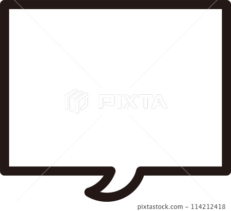 Easy to use simple speech bubble 114212418